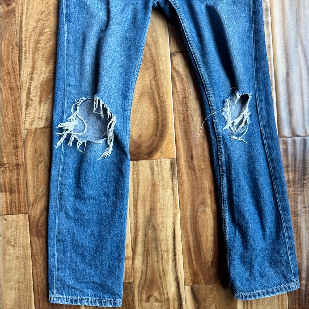 Levi’s Low Pro Straight Size 24 Blue Jeans - Picture 2 of 14
